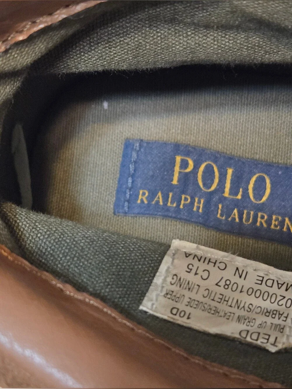 Polo Ralph Lauren Mens Boots Tedd Pull Up Grain Brown Tan Shoes Size 10D